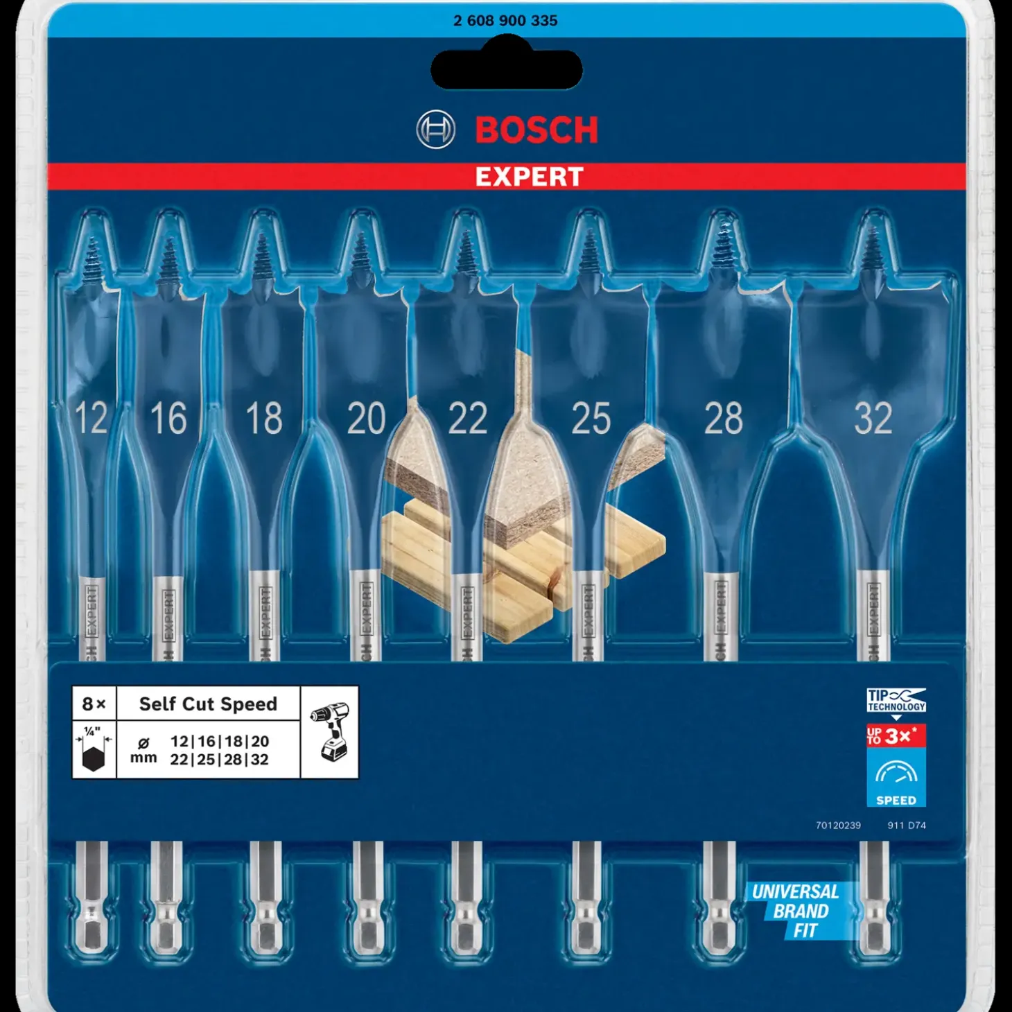 Bosch fladfræseborsæt selfcut
