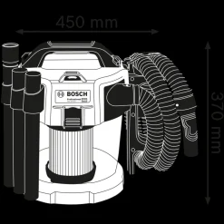 Bosch GAS 18V-10 L akku støvsuger inkl. tilbehør