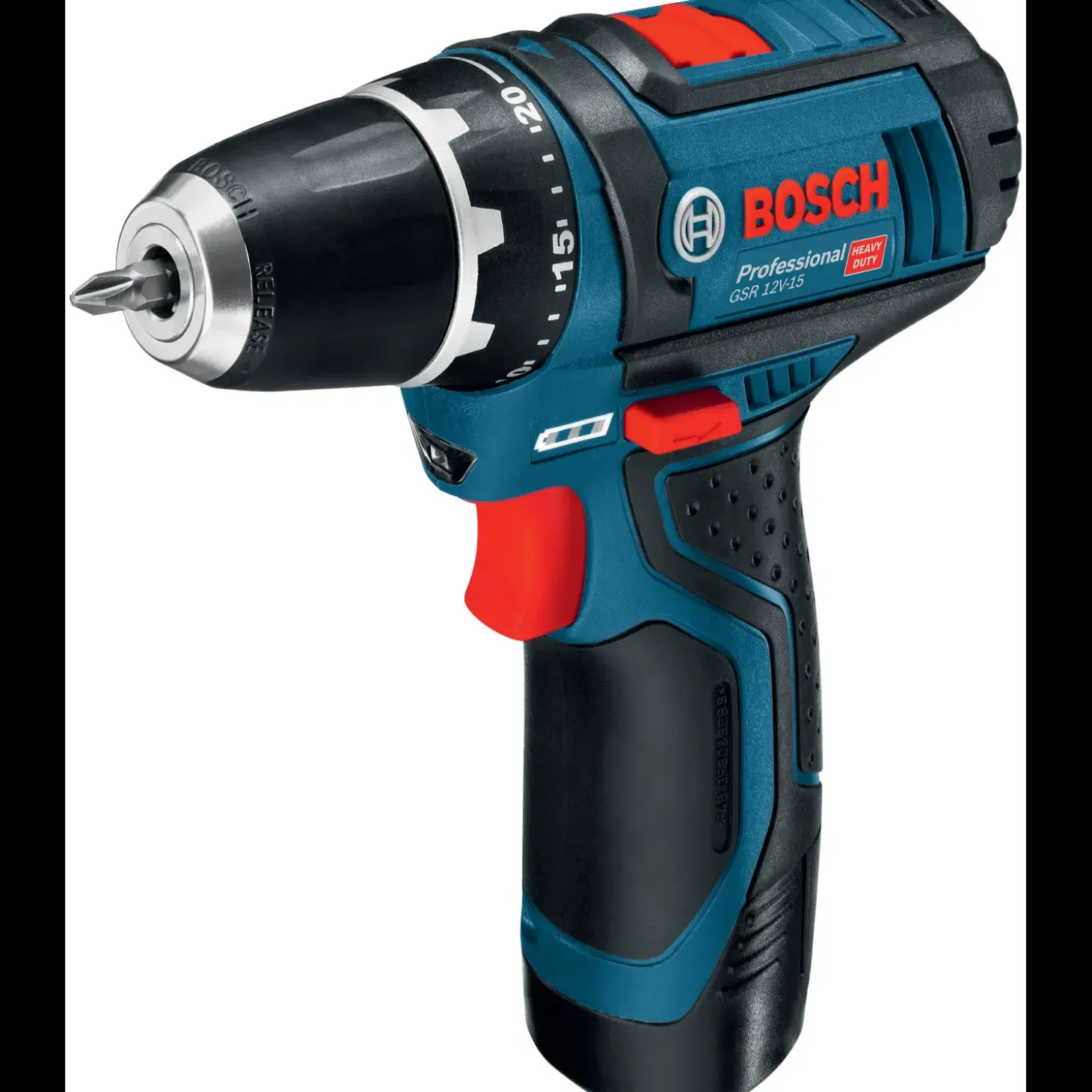 Bosch GSR 12V-15 akku bore-skruemaskine 2 x 2,0 Ah batterier og lader