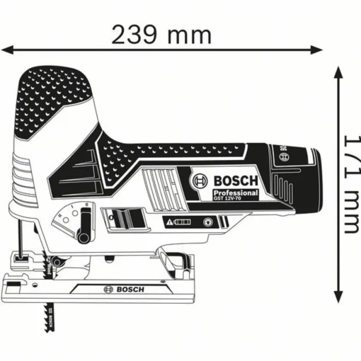 Bosch GST 12V-70 stiksav solo