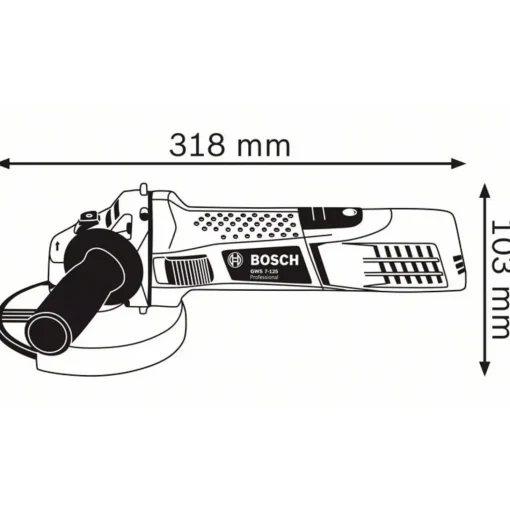 Bosch GWS 7-125 vinkelsliber Ø125 mm 720 Watt