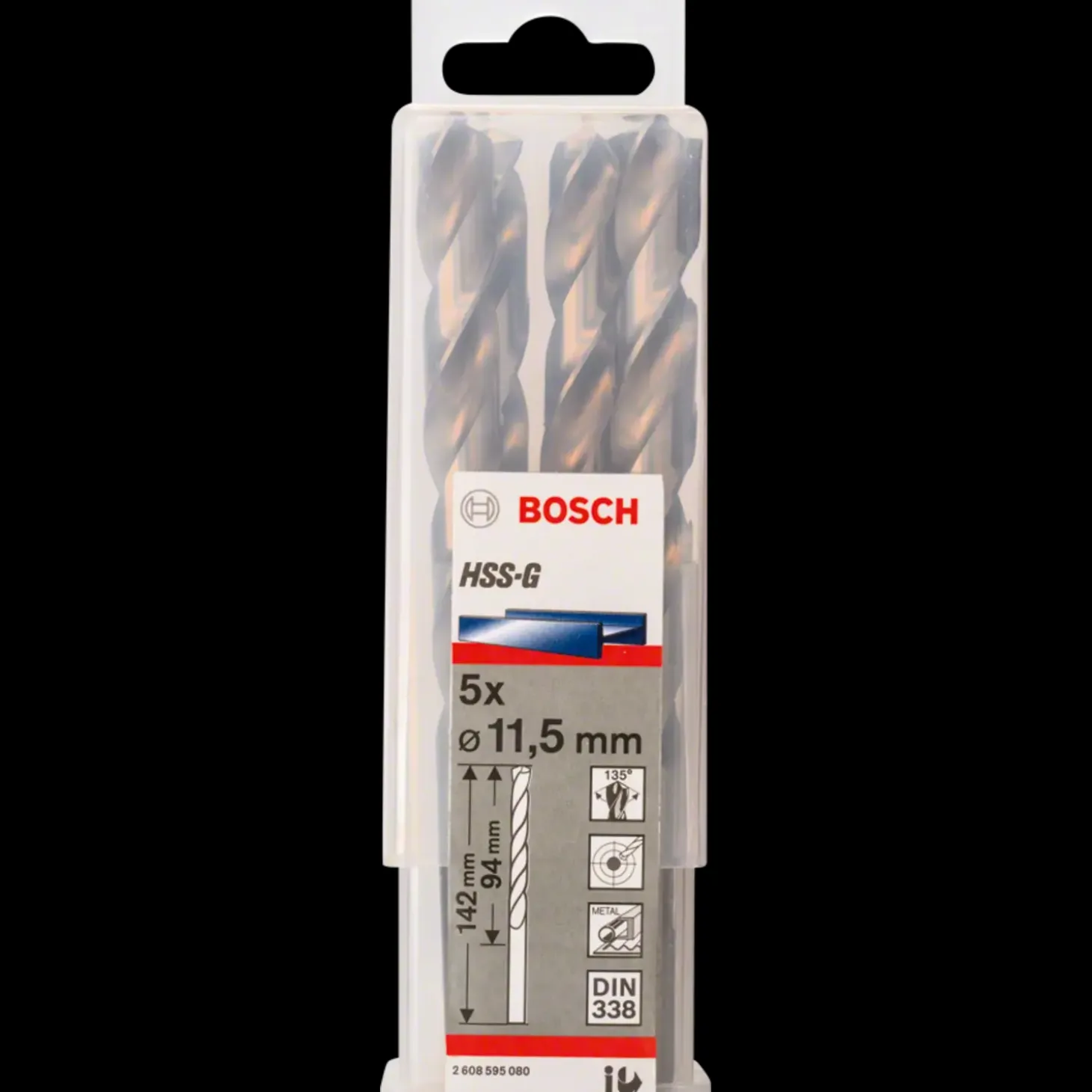 Bosch HSS-G metalbor DIN 338 Ø1x34 mm 2 stk.