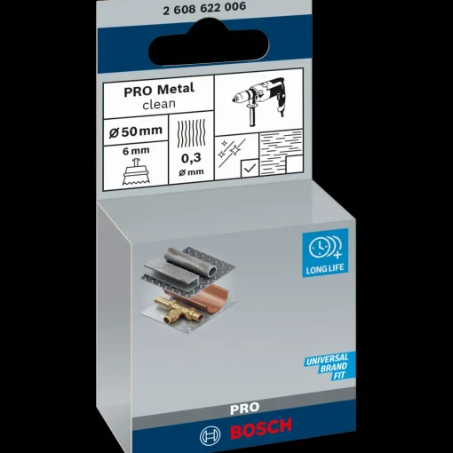 Bosch PRO Metal clean kopbørste, lige skaft, 50x0,3 mm