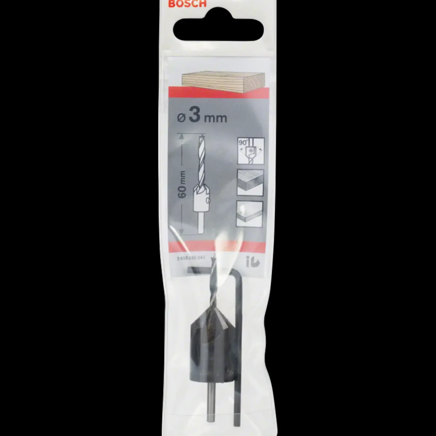 Bosch Træspiralbor med forsænker 3x16 mm