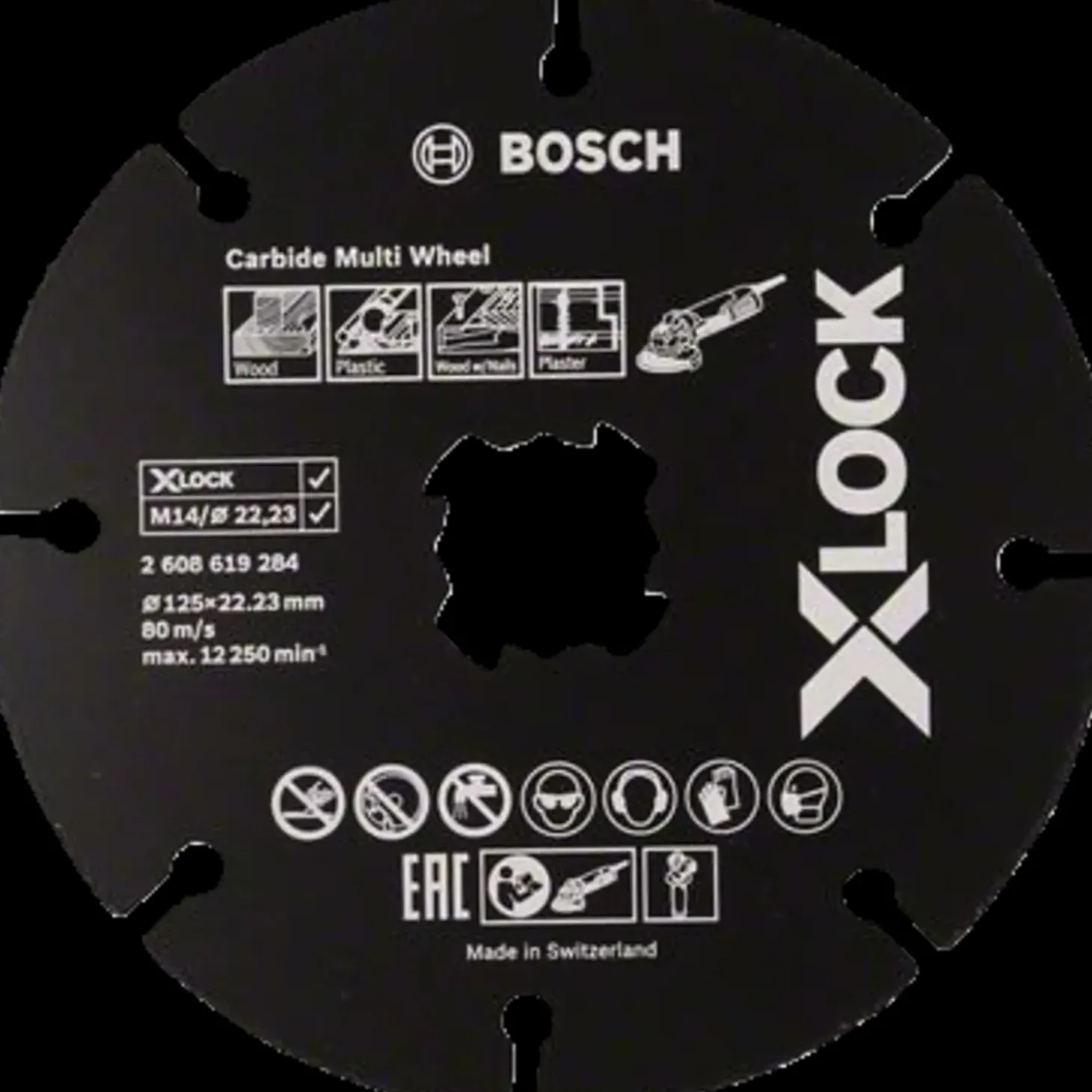 Bosch X-Lock Carbide Multi Wheel skæreskive 125x1 mm