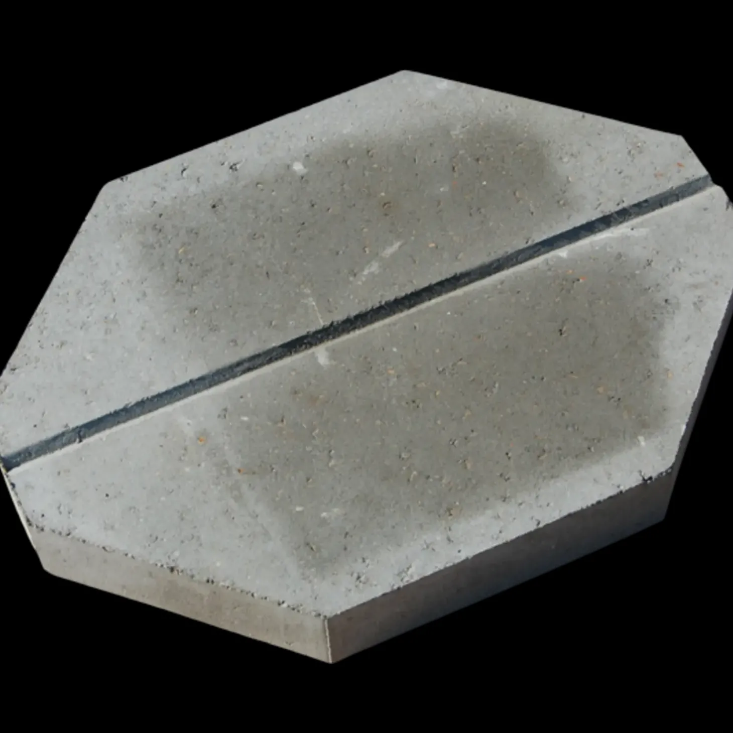 Brudplantesten/knækflise grå 40x55x7 cm