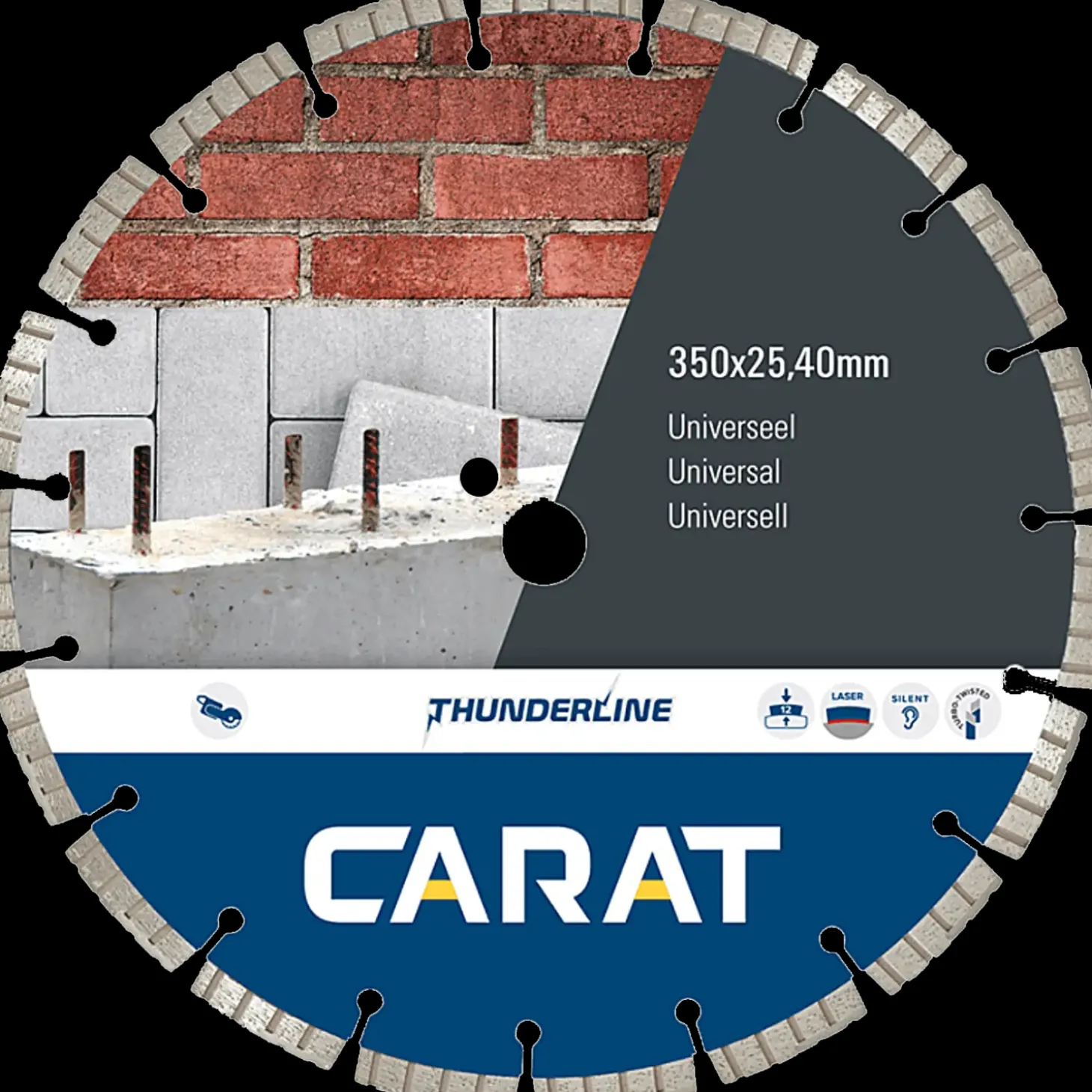 Carat CEBTT Thunderline universalklinge Ø350 mm