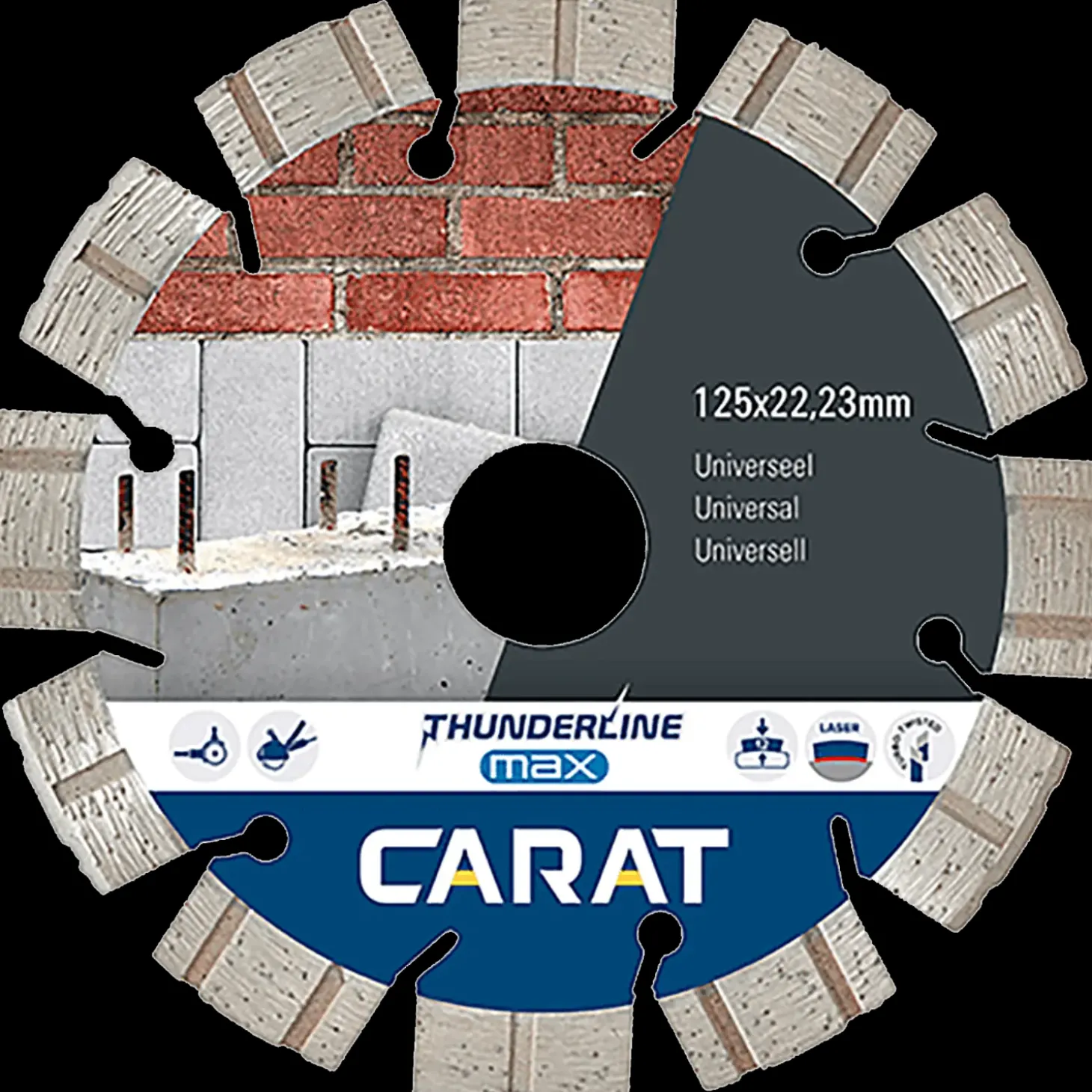 Carat Thunderline Max universalklinge Ø125 mm