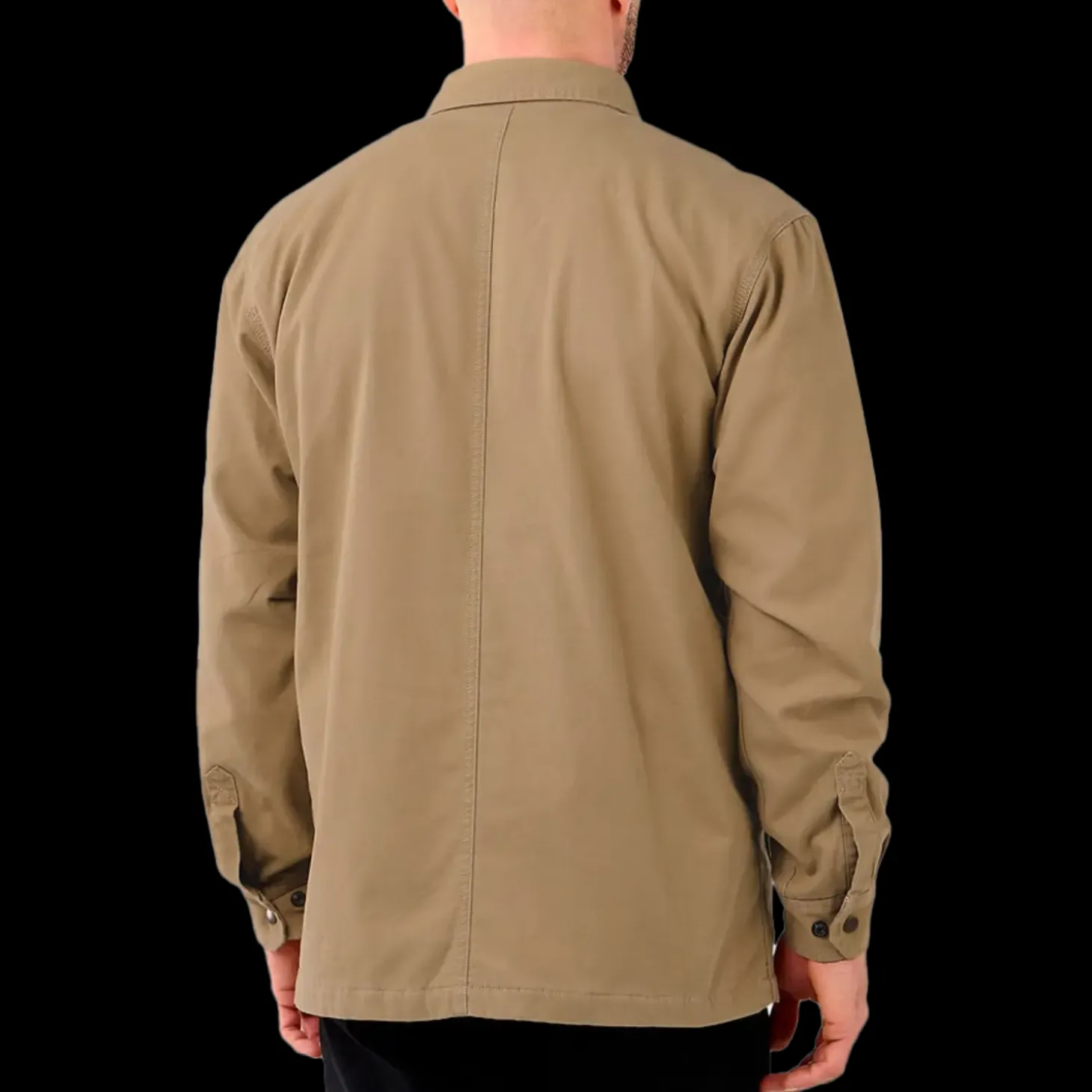 Carhartt canvas fleece foret skjortejakke dark khaki str. S