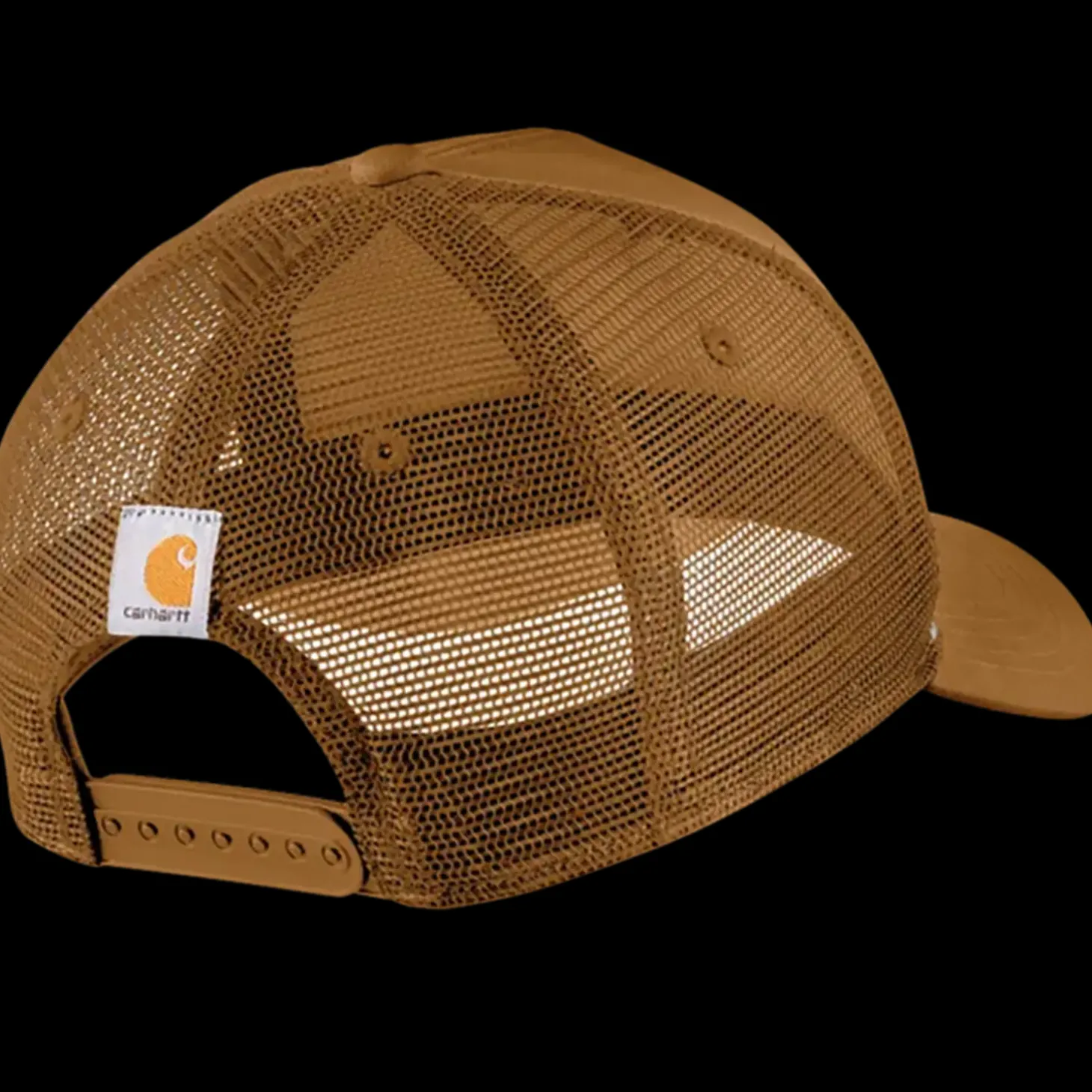 Carhartt canvas mesh back C patch kasket brun onesize