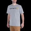 Carhartt core logo t-shirt grå str. L