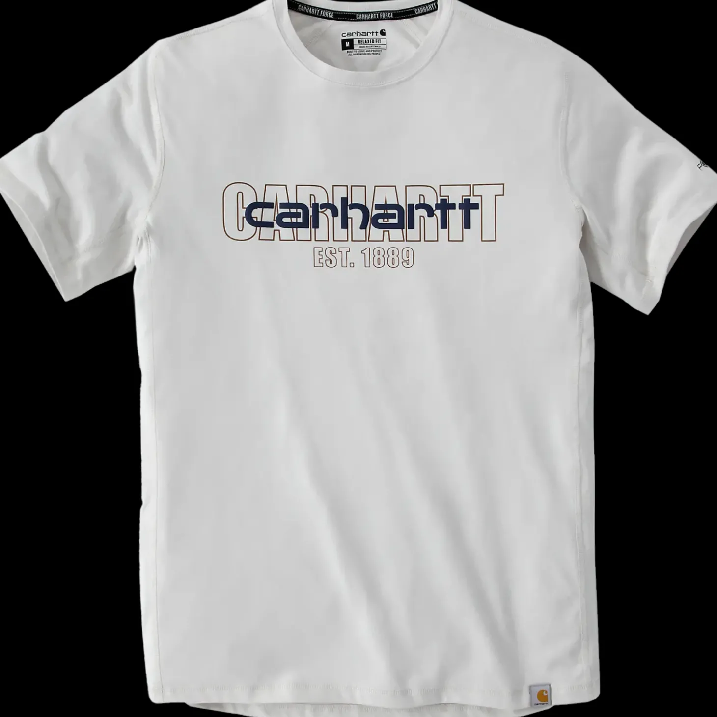 Carhartt force s/s logo graphic t-shirt hvid str. M