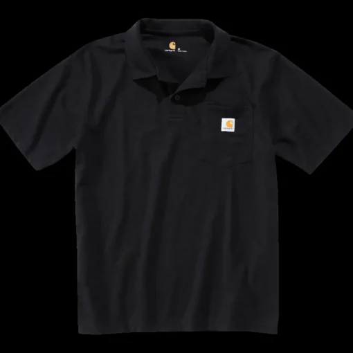 Carhartt polo t-shirt str. S sort