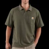 Carhartt poloshirt kortærmet herre moss green str. L