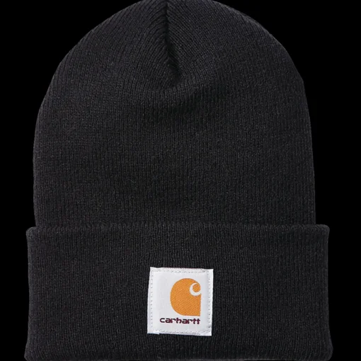 Carhartt strikhue med logo sort