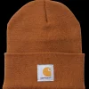 Carhartt strikhue med logo brown