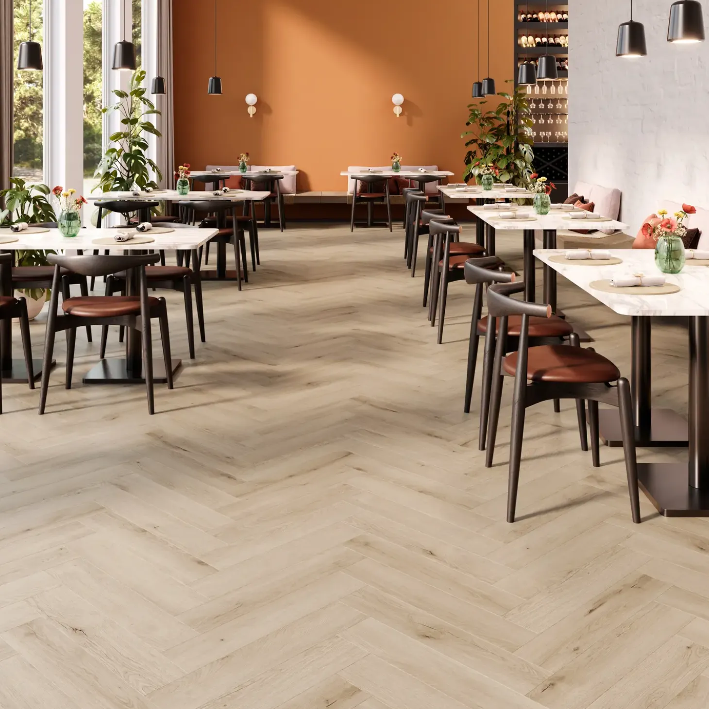 Cello Mantaro Pecan vinylgulv sildeben 5x125x625 mm