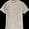 Charhartt relaxed S/S pocket stripe t-shirt lys str. XL