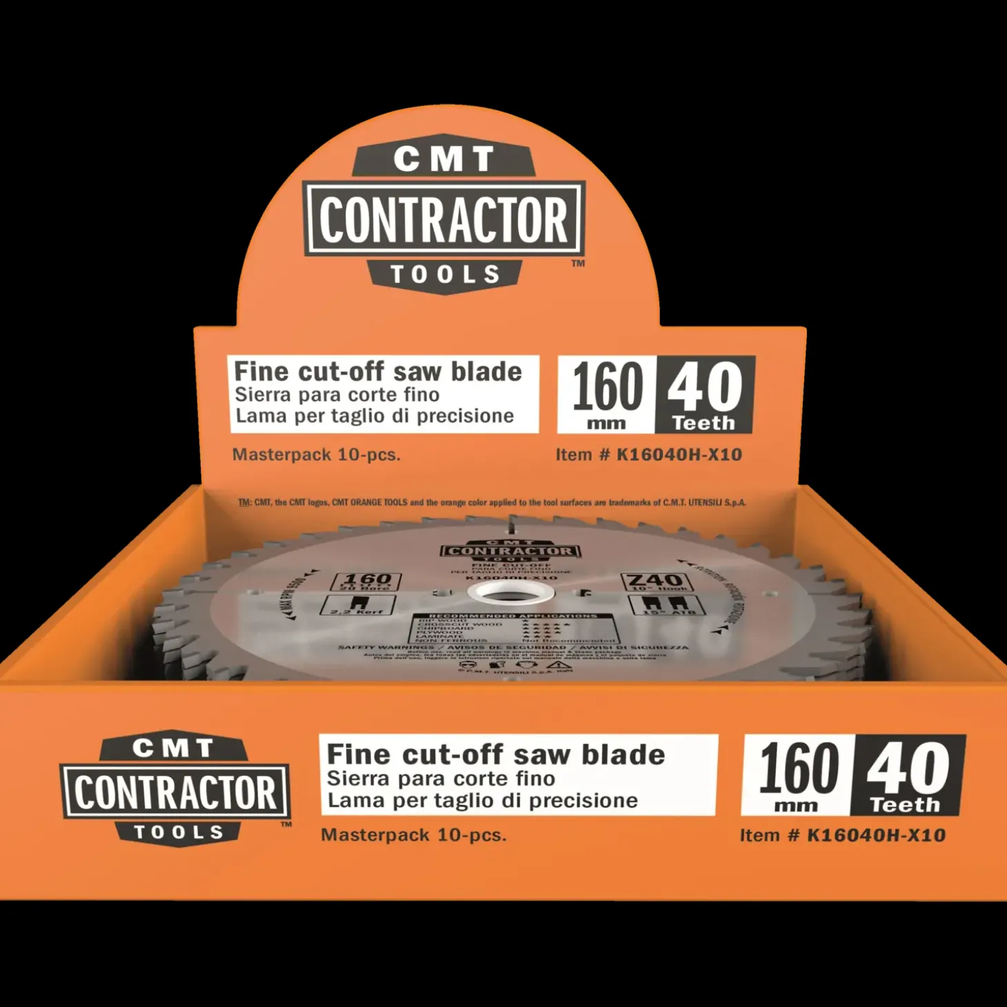 CMT savklinge Contractor 160x2,2x20 Z40W 10 stk pk