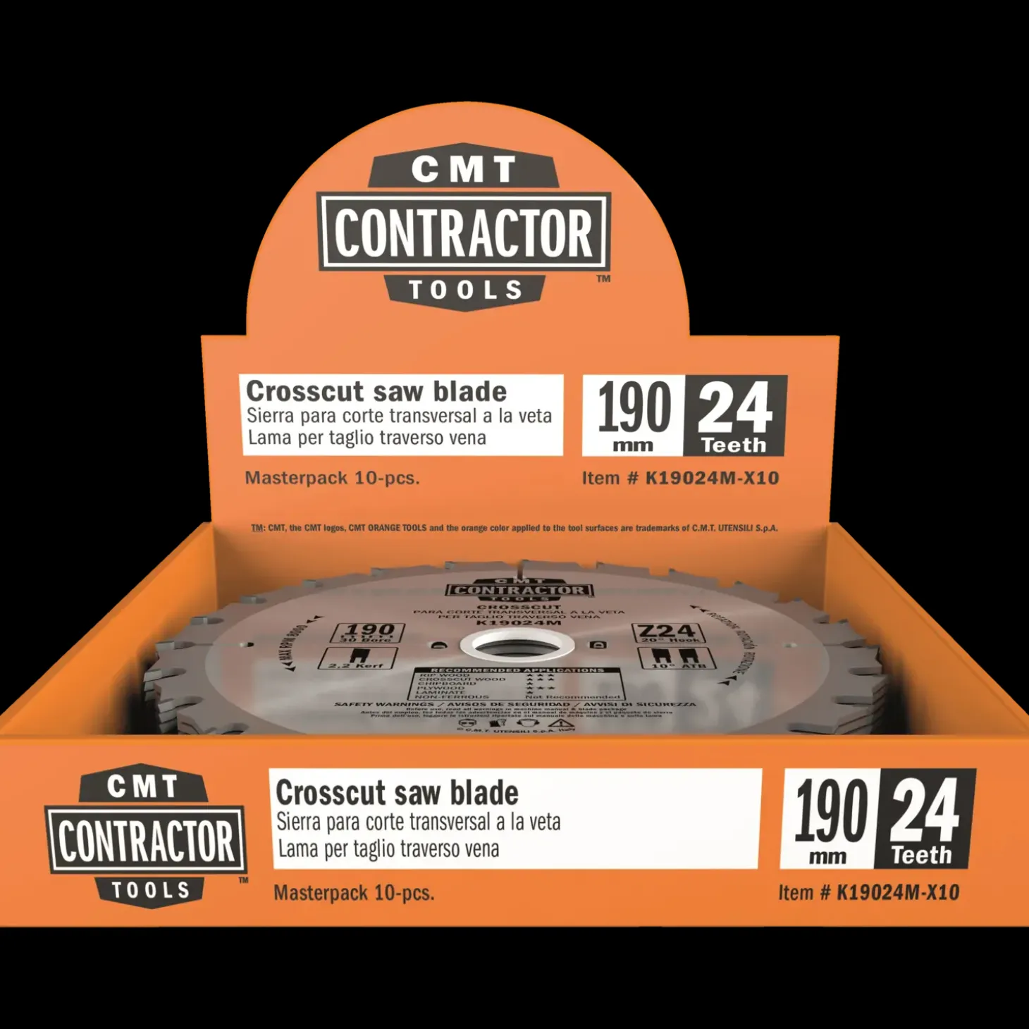 CMT savklinge Contractor 190x2,2x30 Z24W 10 stk pk