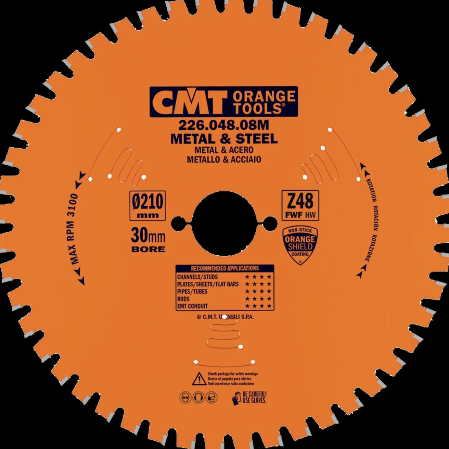 CMT savklinge dry-cut 210x2,2x30 mm. Z48