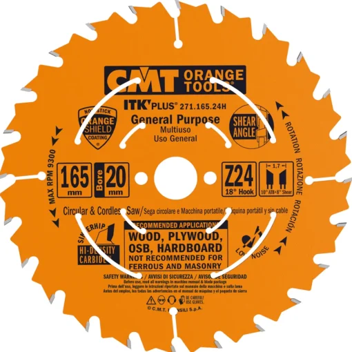 CMT savklinge ITK-Plus 165x1,7x20 mm Z24W