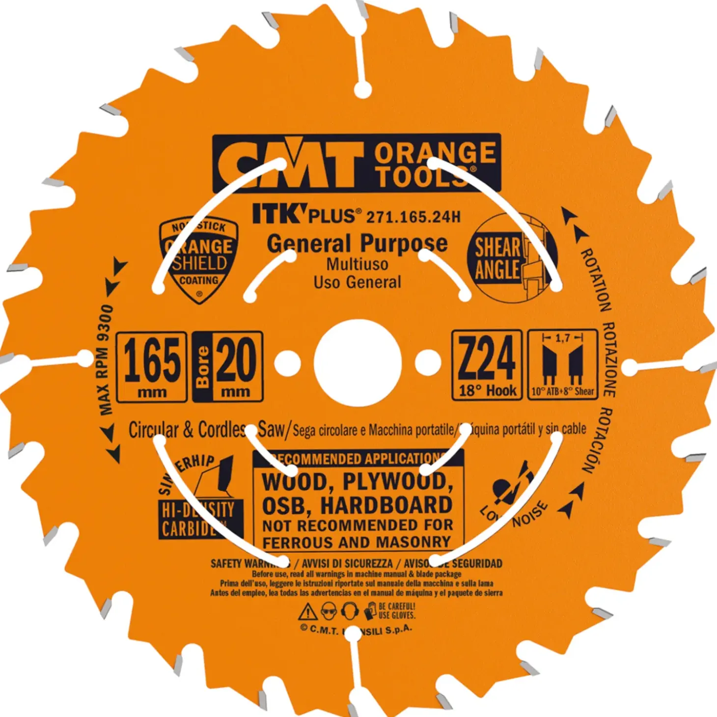 CMT savklinge ITK-Plus 165x1,7x20 mm Z24W