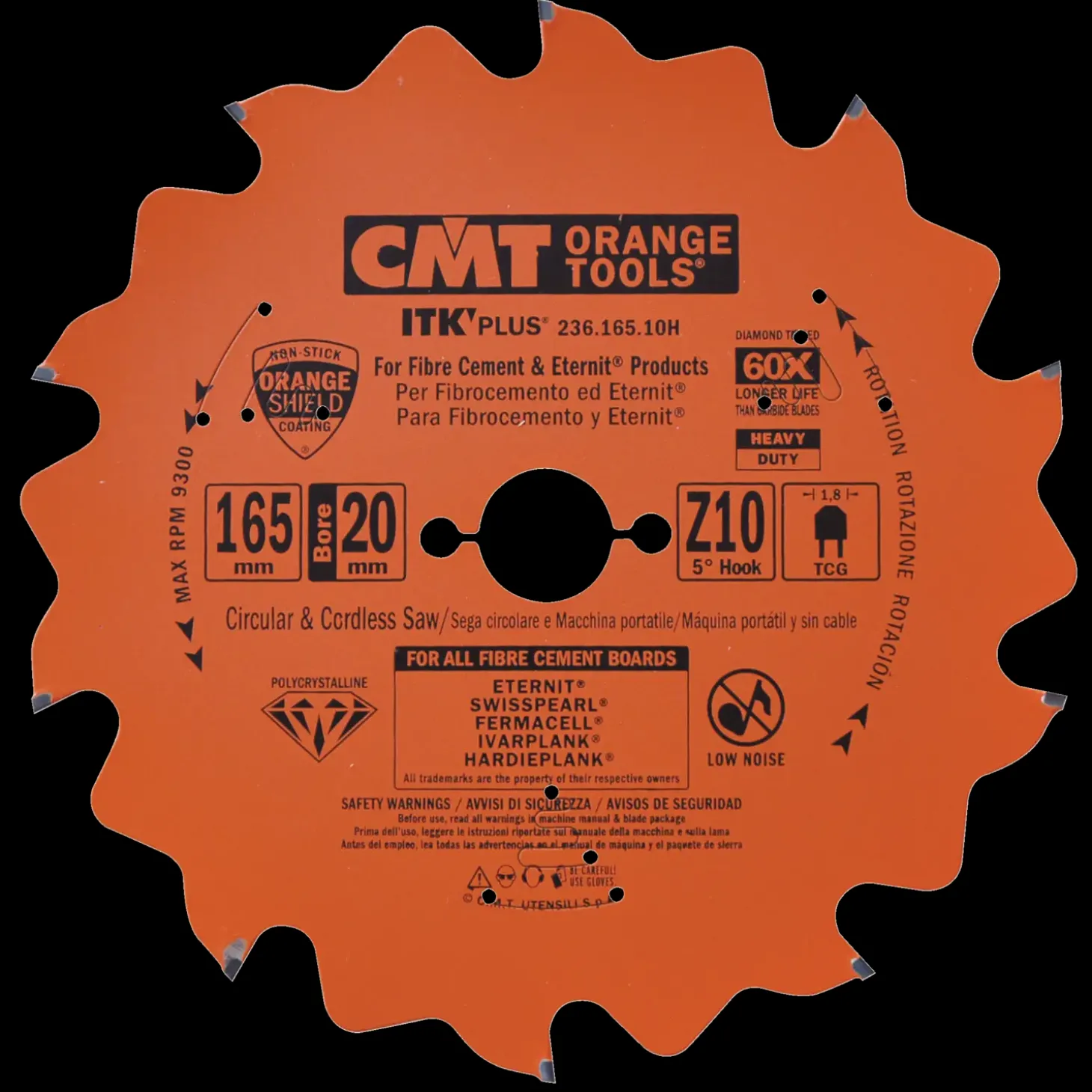 CMT savklinge PCD 165x1,8x20 Z10