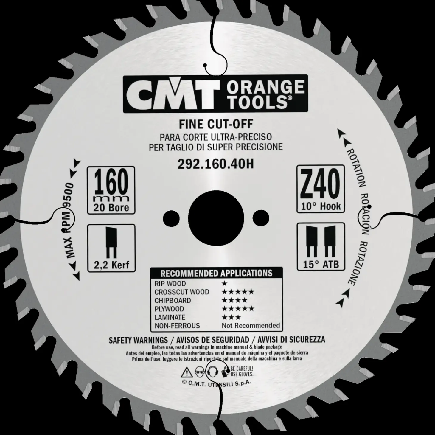 CMT savklinge 160x2,2x20 mm Z40W