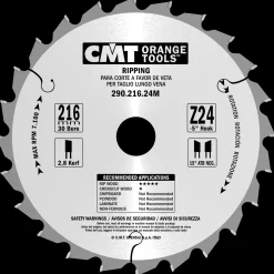CMT savklinge 216x2,8x30 mm Z24W neg.