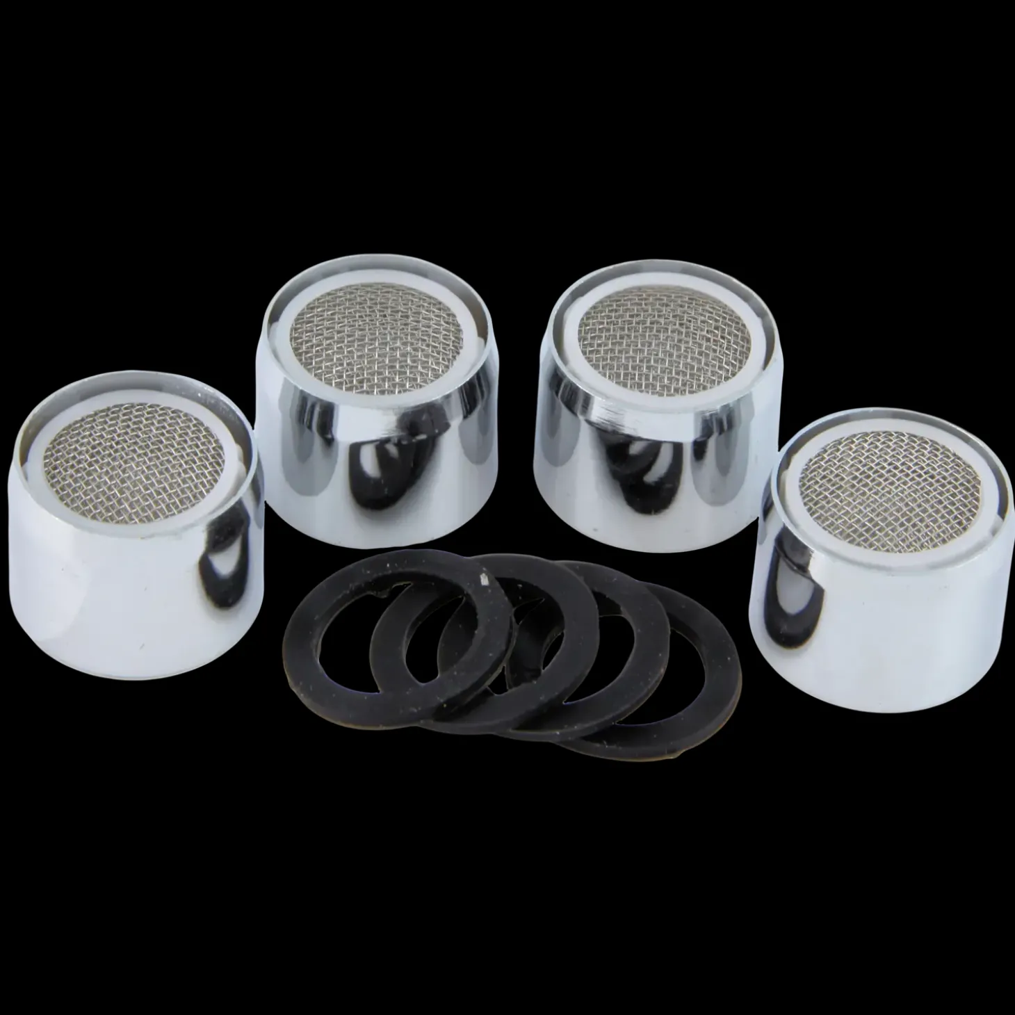 Cyan luftblander 22,1 mm 4 stk krom