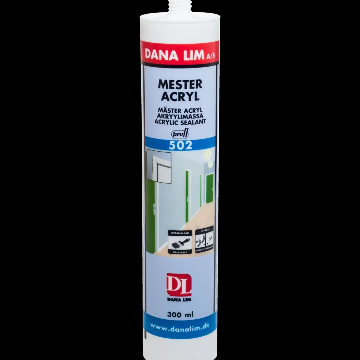 Dana Proff mester acryl 502 hvid 300 ml