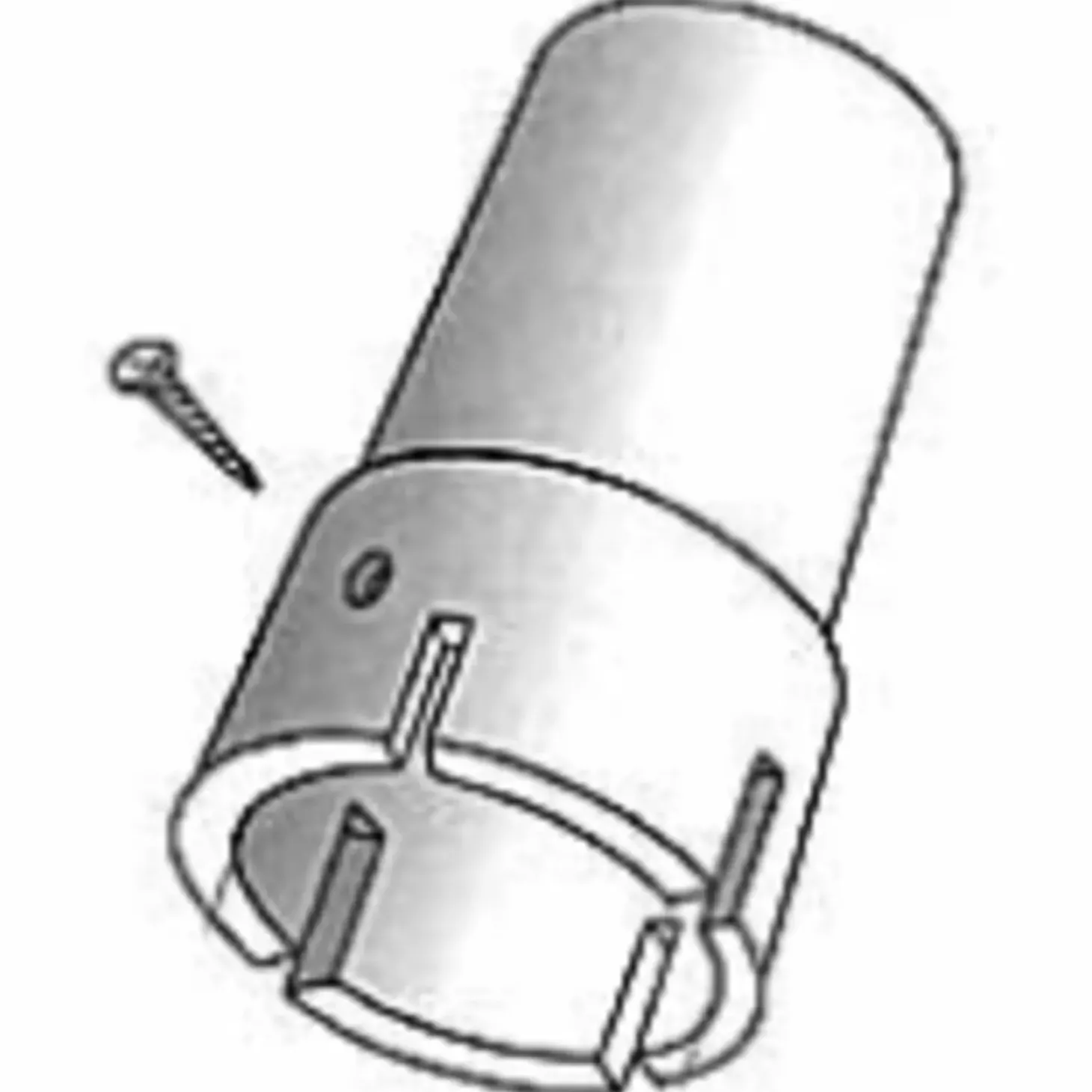 DanoMast plasttopbeslag 2 - 8 meter 50 mm.