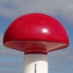 DanoMast rød plast knop til 2-6 meter 135 mm