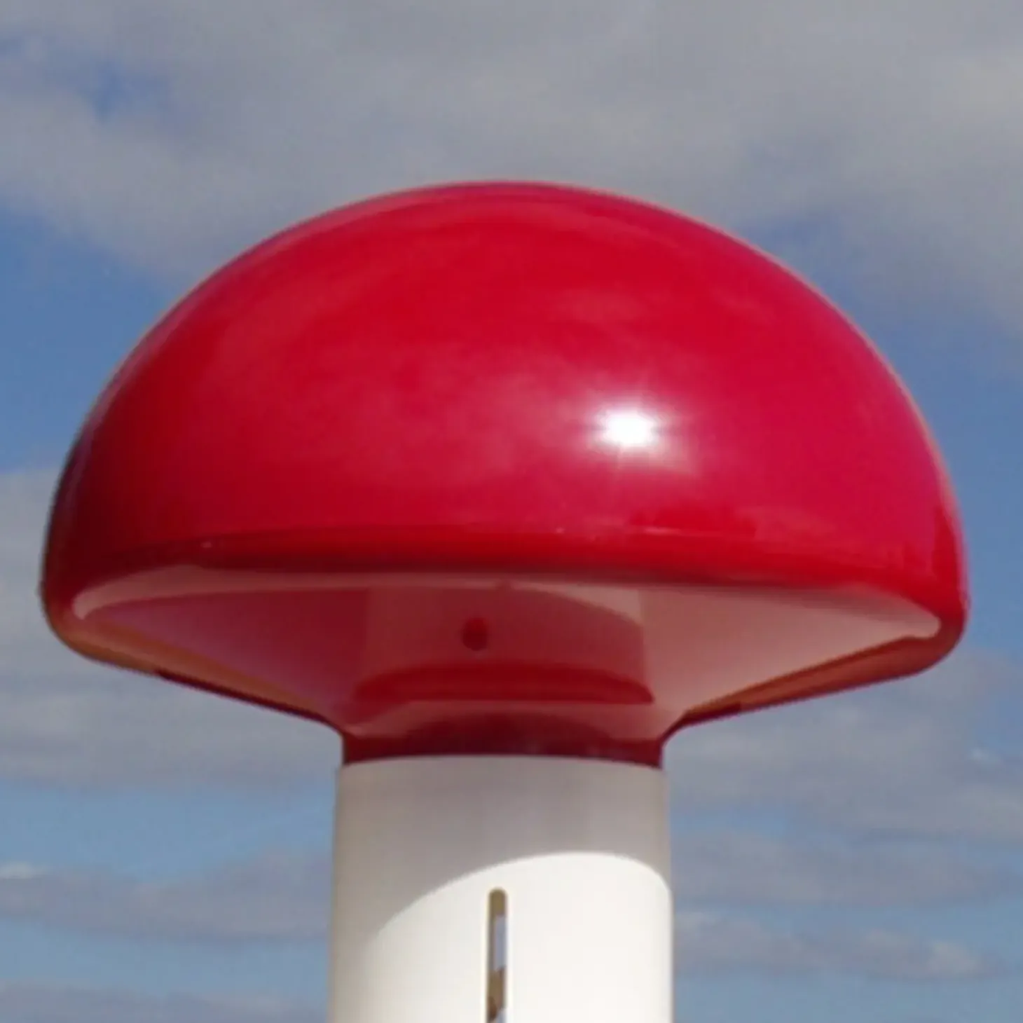 DanoMast rød plast knop til 2-6 meter 135 mm