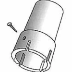 DanoMast rød plast knop til 2-6 meter 135 mm