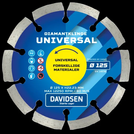 Davidsen diamantklinge universal Ø125 mm