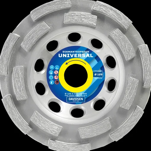 Davidsen diamantkopsten universal Ø125 mm