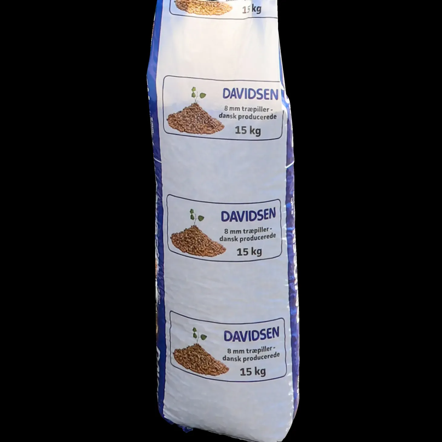 Davidsen træpiller 8 mm 15 kg/pose