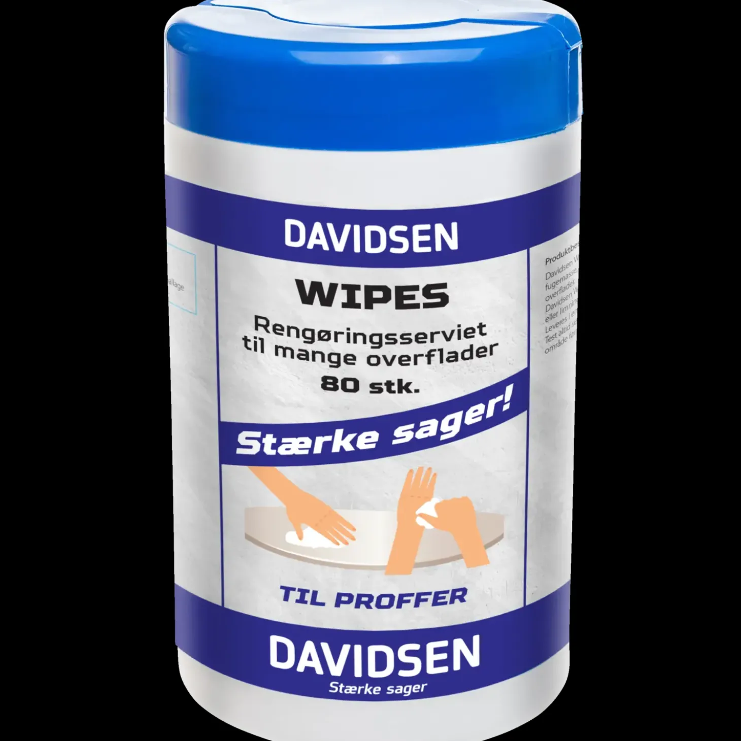 Davidsen wipes/vådserviet 80 stk