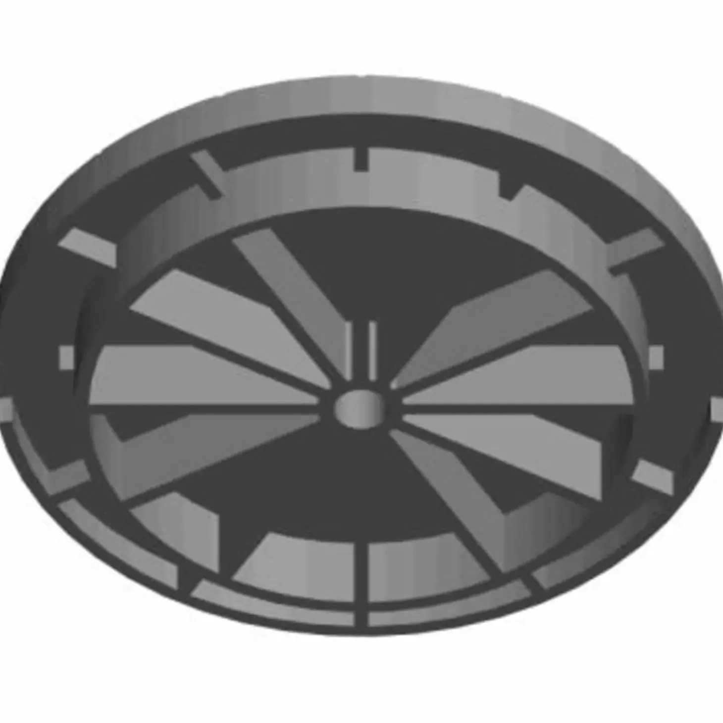 Dæksel af genbrugsplast Ø600 mm