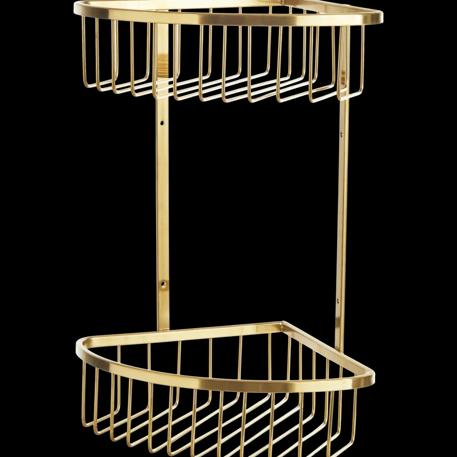 Dobbelt sæbehylde hjørne messing