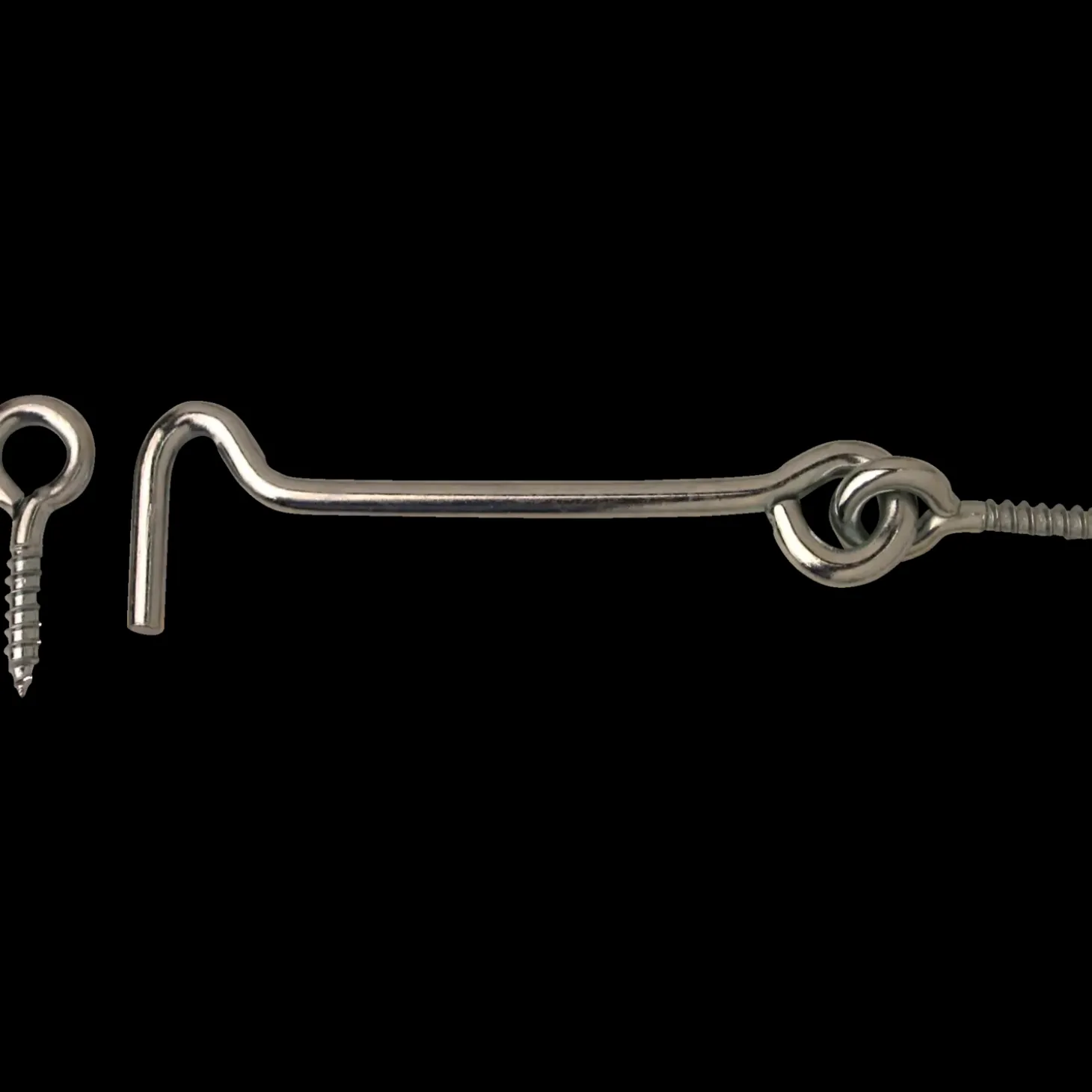 Dørkrog m/beslag 75 mm rustfri stål