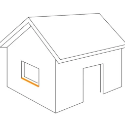 DS Stålprofil Sålbænk sort 3m