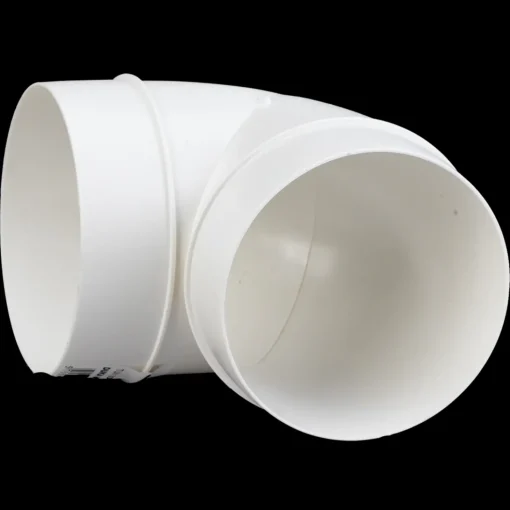 Duka bøjning 90°  Ø100 mm hvid