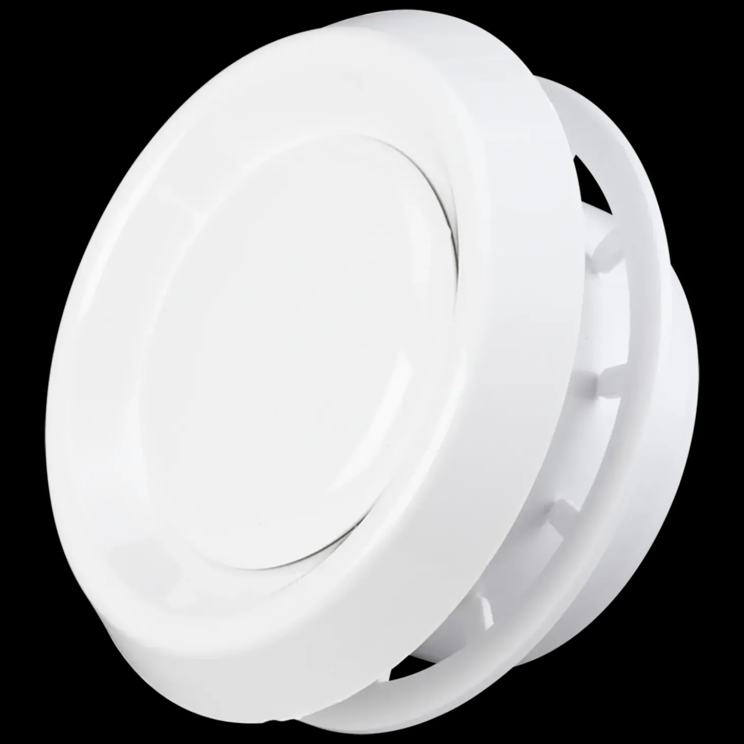 Duka ud- og indblæsningsventil type 125 VRF Ø125 mm hvid