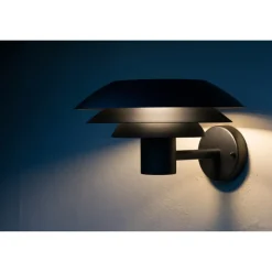 Dyberg Larsen DL31 udendørs væglampe sort