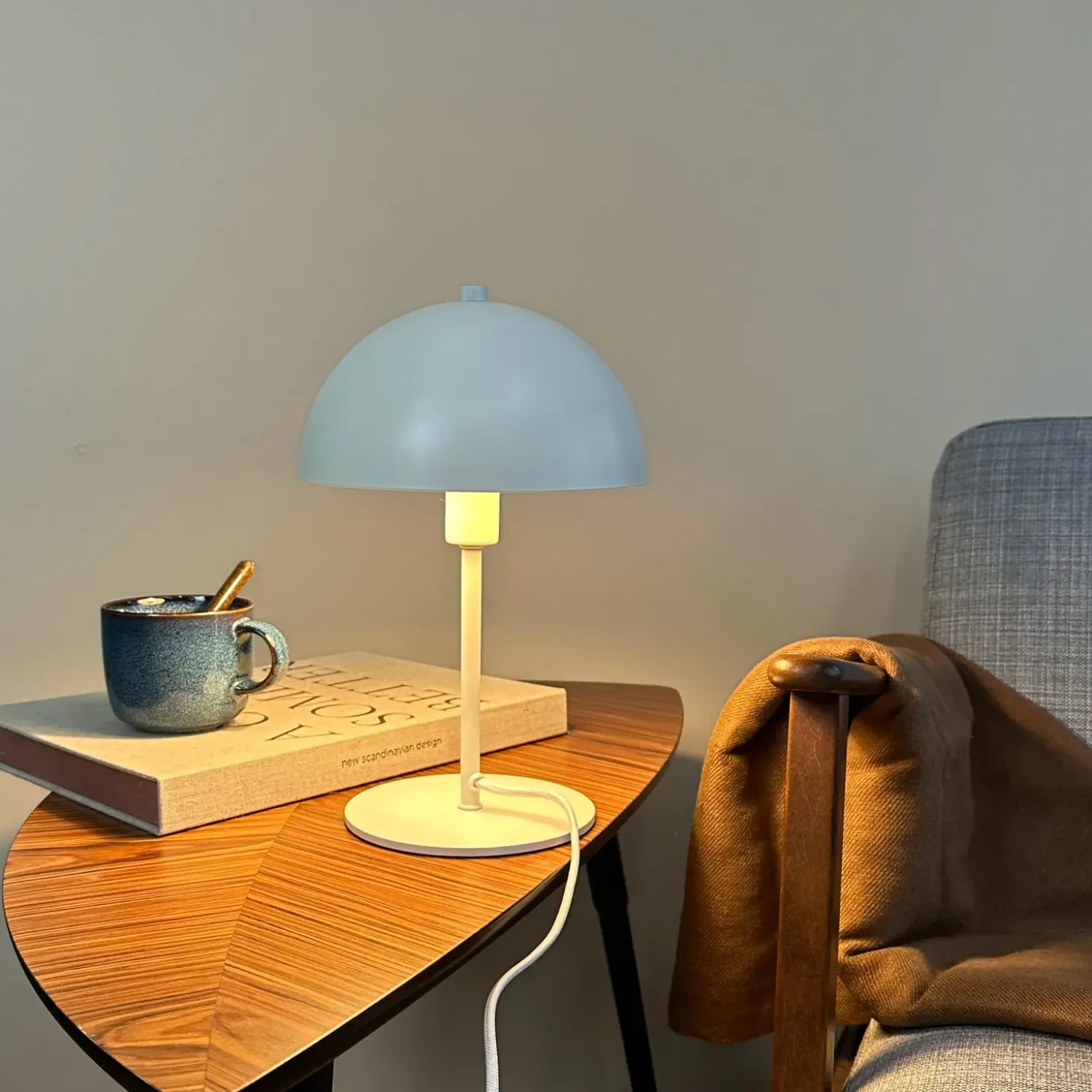 Dyberg Larsen Malmø bordlampe E14 mat hvid