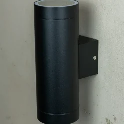 Dyberg Larsen Stege udendørs væglampe sort