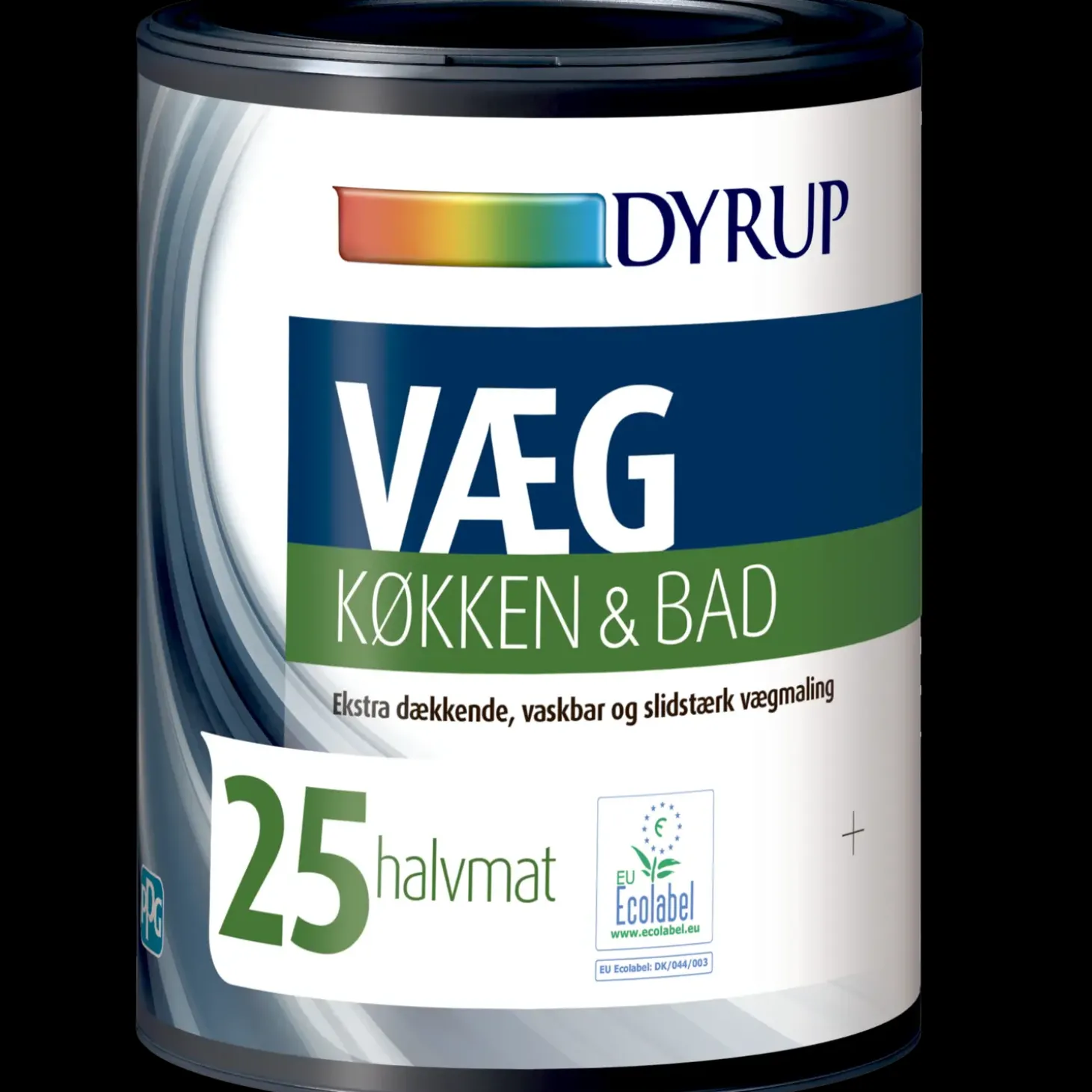 Dyrup vægmaling køkken og bad 25 hvid 4,5 L